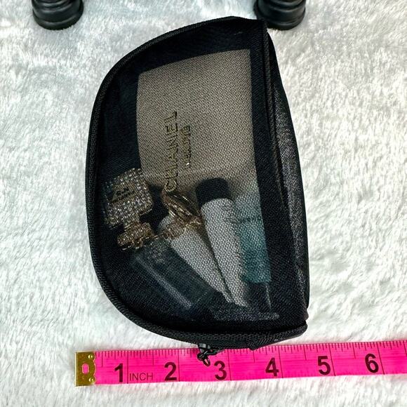 CHANEL #5 Bar Soap, compact mirror, skincare, card &  mesh cosmetic bag ALL NEW - Picture 6 of 6